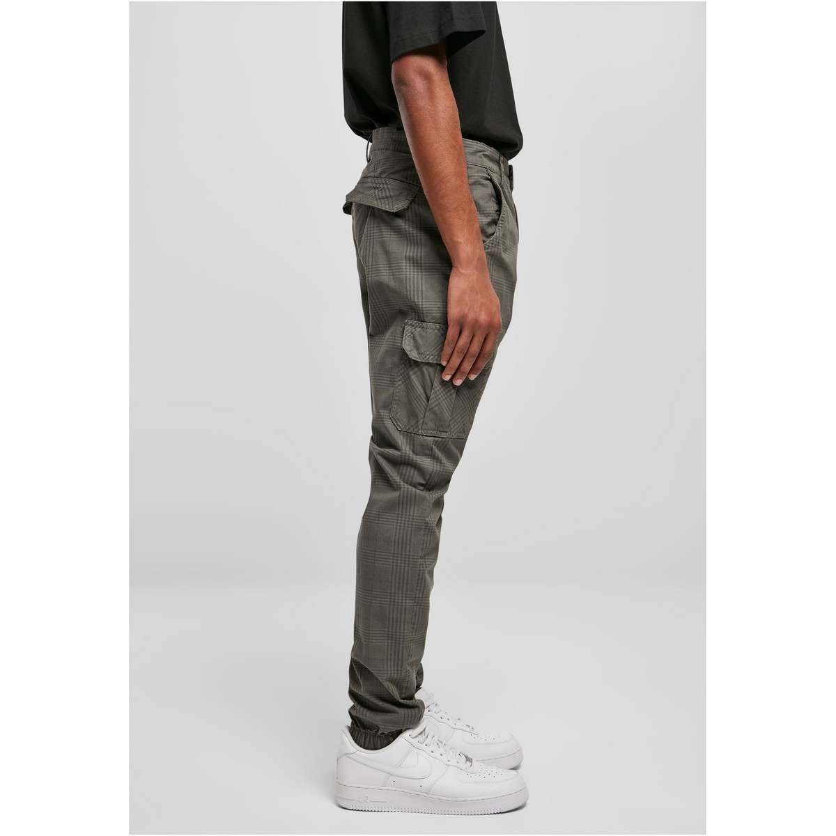 GLENCHECK CARGO JOG PANTS TB3138 DARKGREY - Γκρι - XL