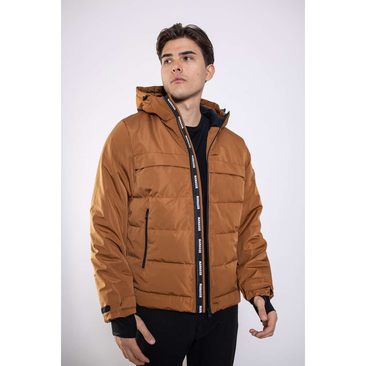 MANAGER MEN’S REGULAR FIT POLYESTER ΧΕΙΜΕΡΙΝΟ ΜΠΟΥΦΑΝ 602 AERIKOS CAMEL