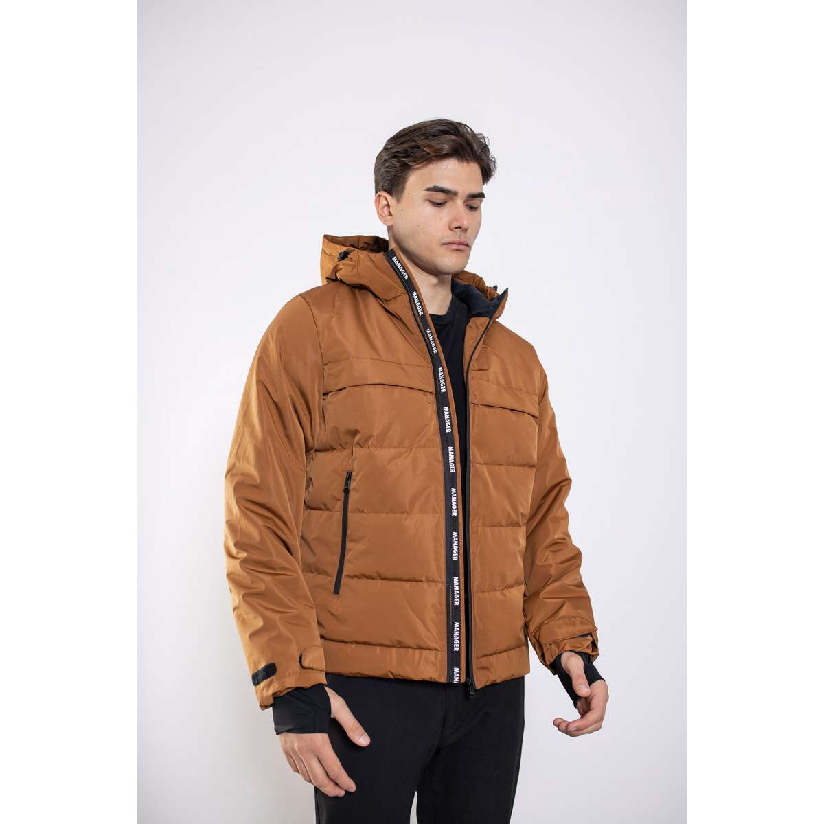 MANAGER MEN’S REGULAR FIT POLYESTER ΧΕΙΜΕΡΙΝΟ ΜΠΟΥΦΑΝ 602 AERIKOS CAMEL