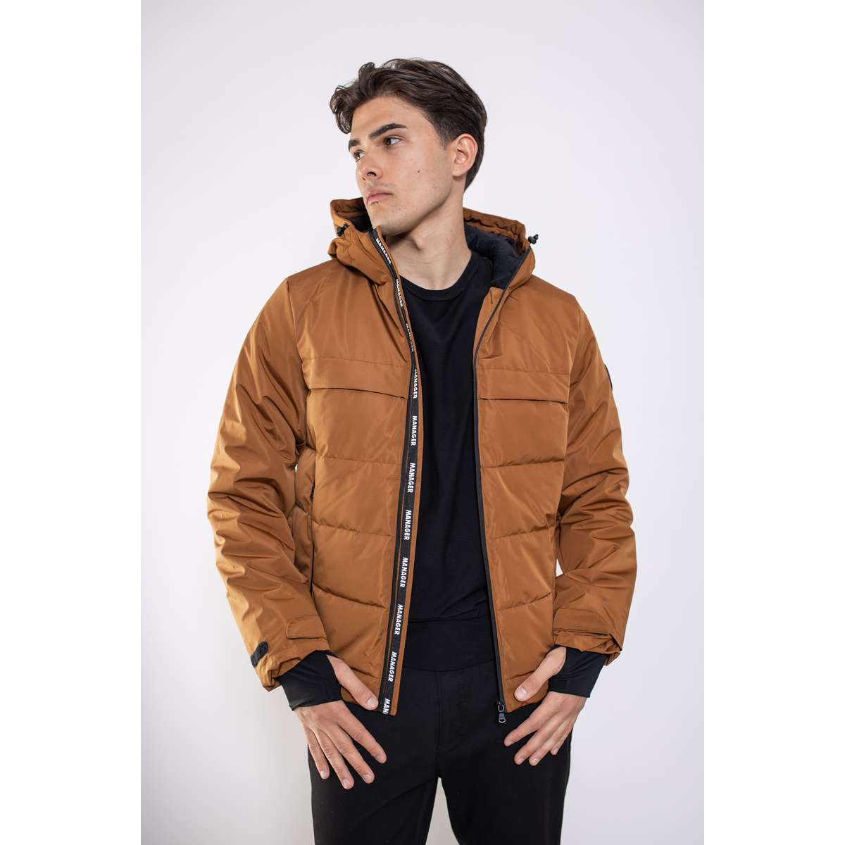 MANAGER MEN’S REGULAR FIT POLYESTER ΧΕΙΜΕΡΙΝΟ ΜΠΟΥΦΑΝ 602 AERIKOS CAMEL