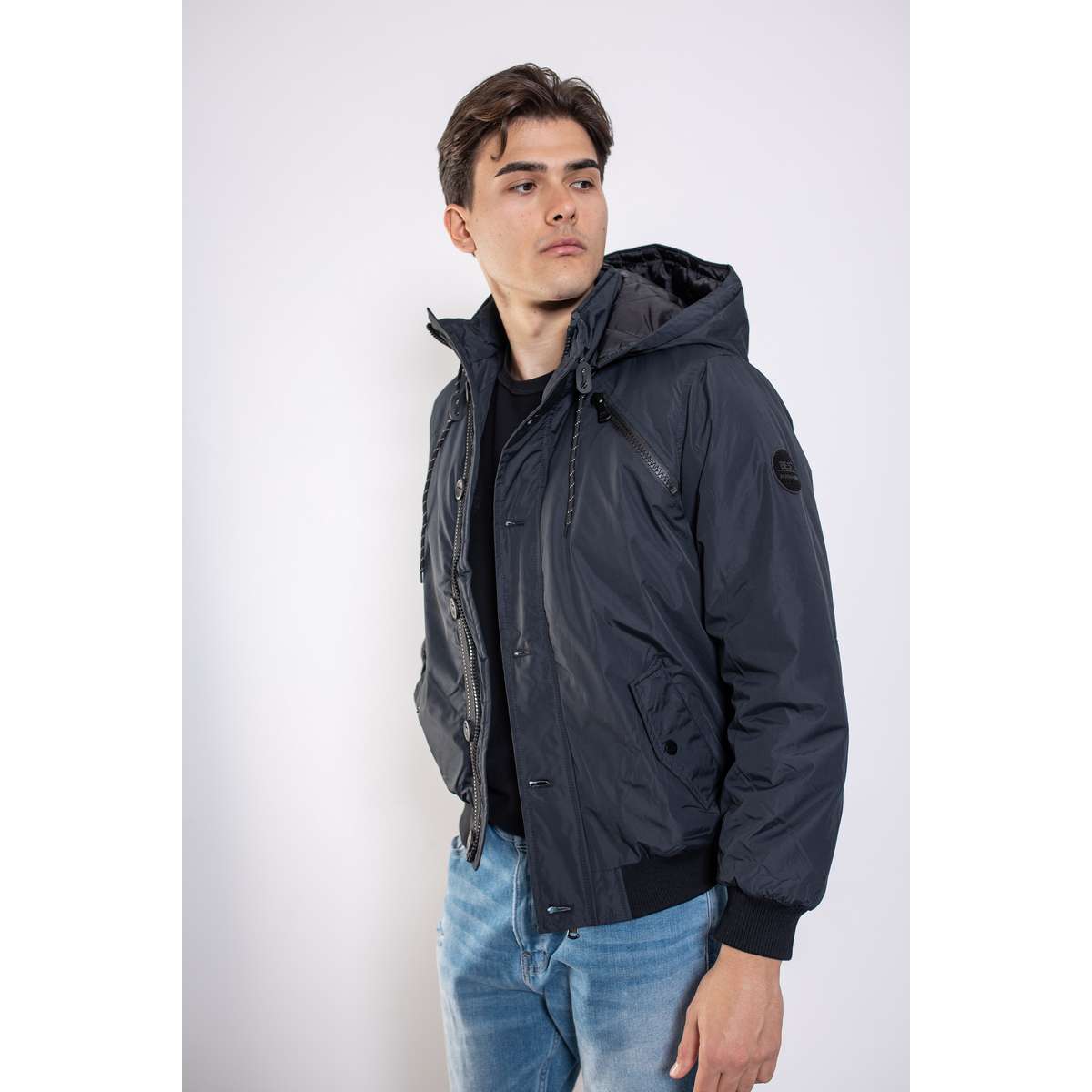 MANAGER MEN’S REGULAR FIT POLYESTER ΧΕΙΜΕΡΙΝΟ ΜΠΟΥΦΑΝ 601 MANOUSOS BLACK