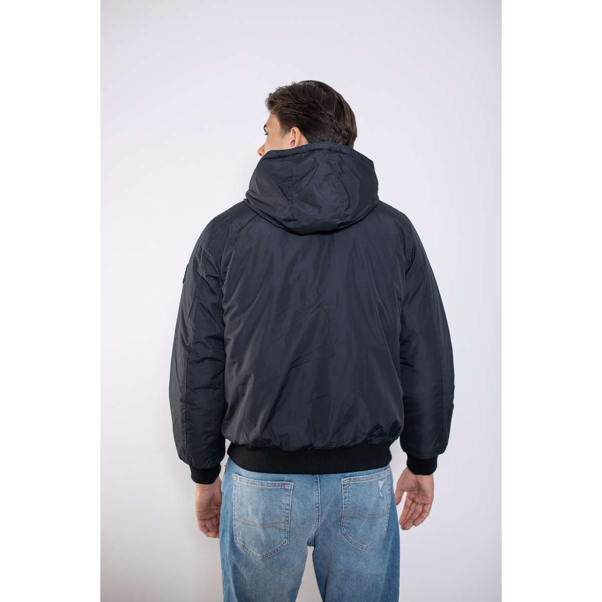 MANAGER MEN’S REGULAR FIT POLYESTER ΧΕΙΜΕΡΙΝΟ ΜΠΟΥΦΑΝ 601 MANOUSOS BLACK