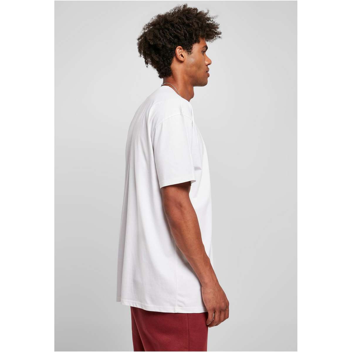 SOUTHPOLE MEN’S OVERSIZE FIT COTTON SQUARE LOGO TEE SP167 WHITE