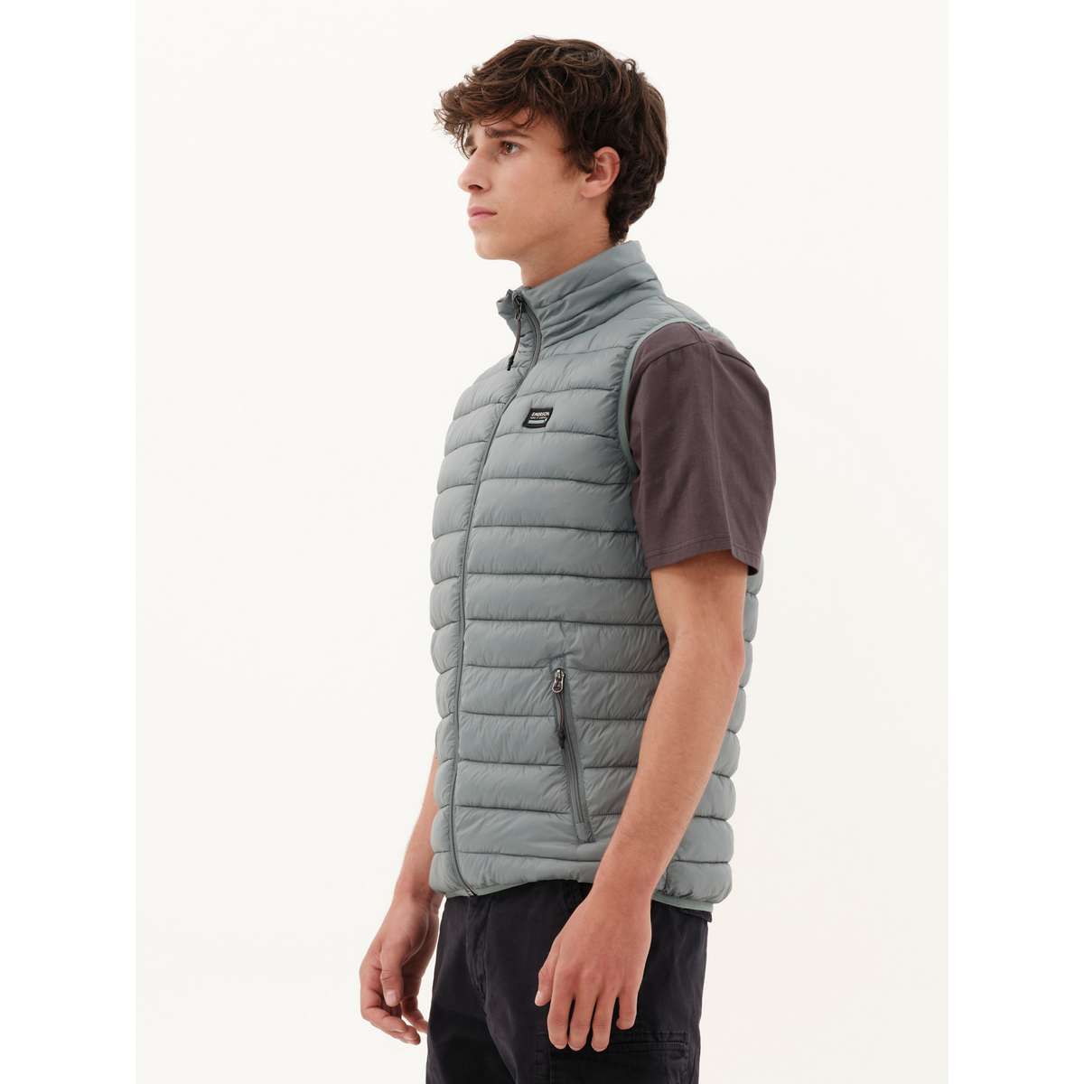 EMERSON MEN’S REGULAR FIT POLYESTER ΕΛΑΦΡΥ ΑΜΑΝΙΚΟ ΜΠΟΥΦΑΝ PUFFER 221.EM10.140 PINE