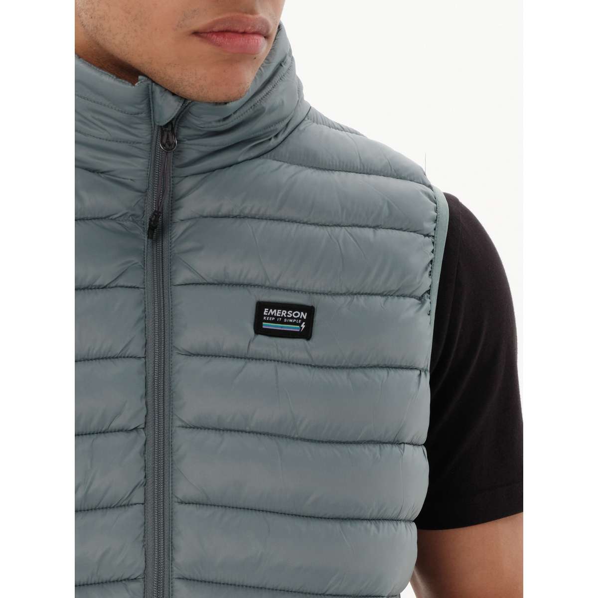 EMERSON MEN’S REGULAR FIT POLYESTER ΕΛΑΦΡΥ ΑΜΑΝΙΚΟ ΜΠΟΥΦΑΝ PUFFER 221.EM10.140 PINE