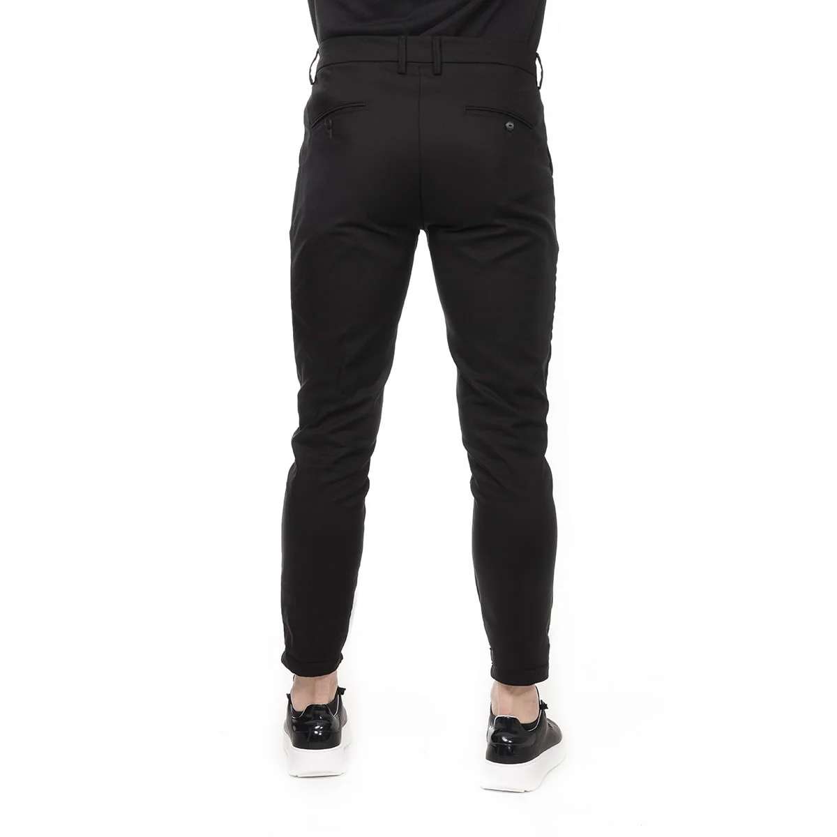 SCINN MEN’S SLIM FIT COTTON ΥΦΑΣΜΑΤΙΝΟ ΠΑΝΤΕΛΟΝΙ MATTEO 123 BLACK