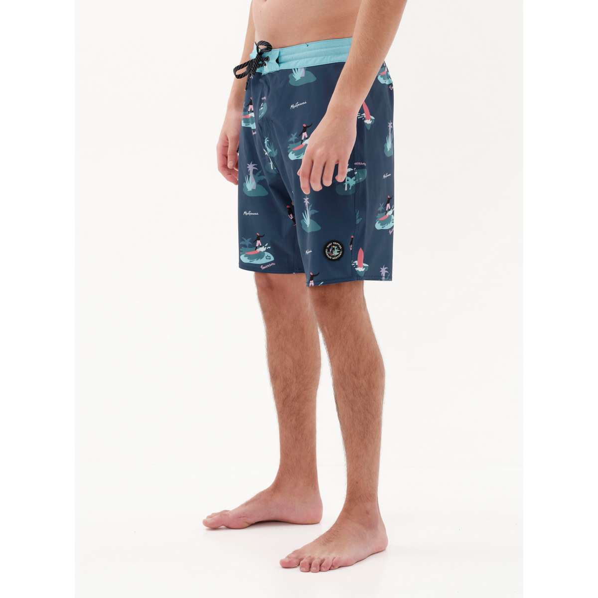 EMERSON MEN’S REGULAR FIT POLYESTER ΕΜΠΡΙΜΕ ΑΝΑΚΥΚΛΩΜΕΝΟ BOARDSHORTS 49cm 