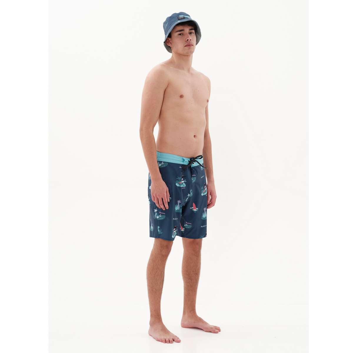 EMERSON MEN’S REGULAR FIT POLYESTER ΕΜΠΡΙΜΕ ΑΝΑΚΥΚΛΩΜΕΝΟ BOARDSHORTS 49cm 