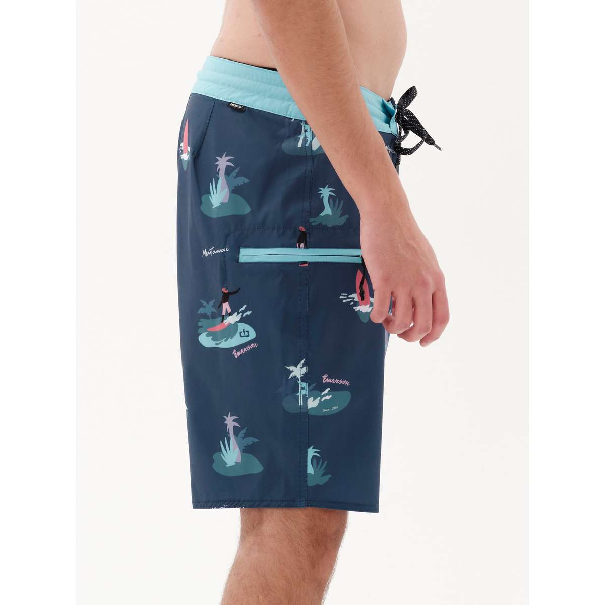 EMERSON MEN’S REGULAR FIT POLYESTER ΕΜΠΡΙΜΕ ΑΝΑΚΥΚΛΩΜΕΝΟ BOARDSHORTS 49cm 