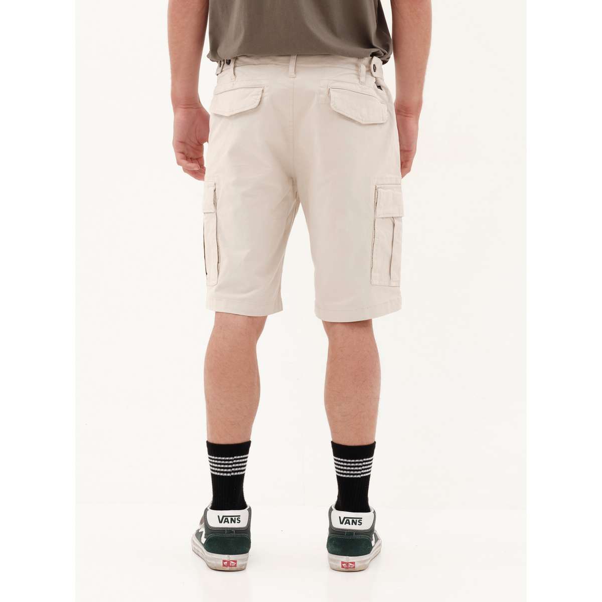 EMERSON MEN’S REGULAR FIT COTTON ΕΛΑΣΤΙΚΟ CARGO ΣΟΡΤΣ 231.EM47.95 ICE