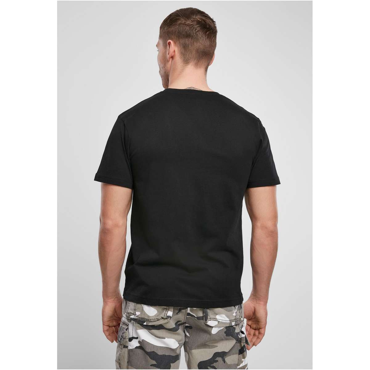 BRANDIT MEN’S REGULAR FIT COTTON TSHIRT BD4200 BLACK