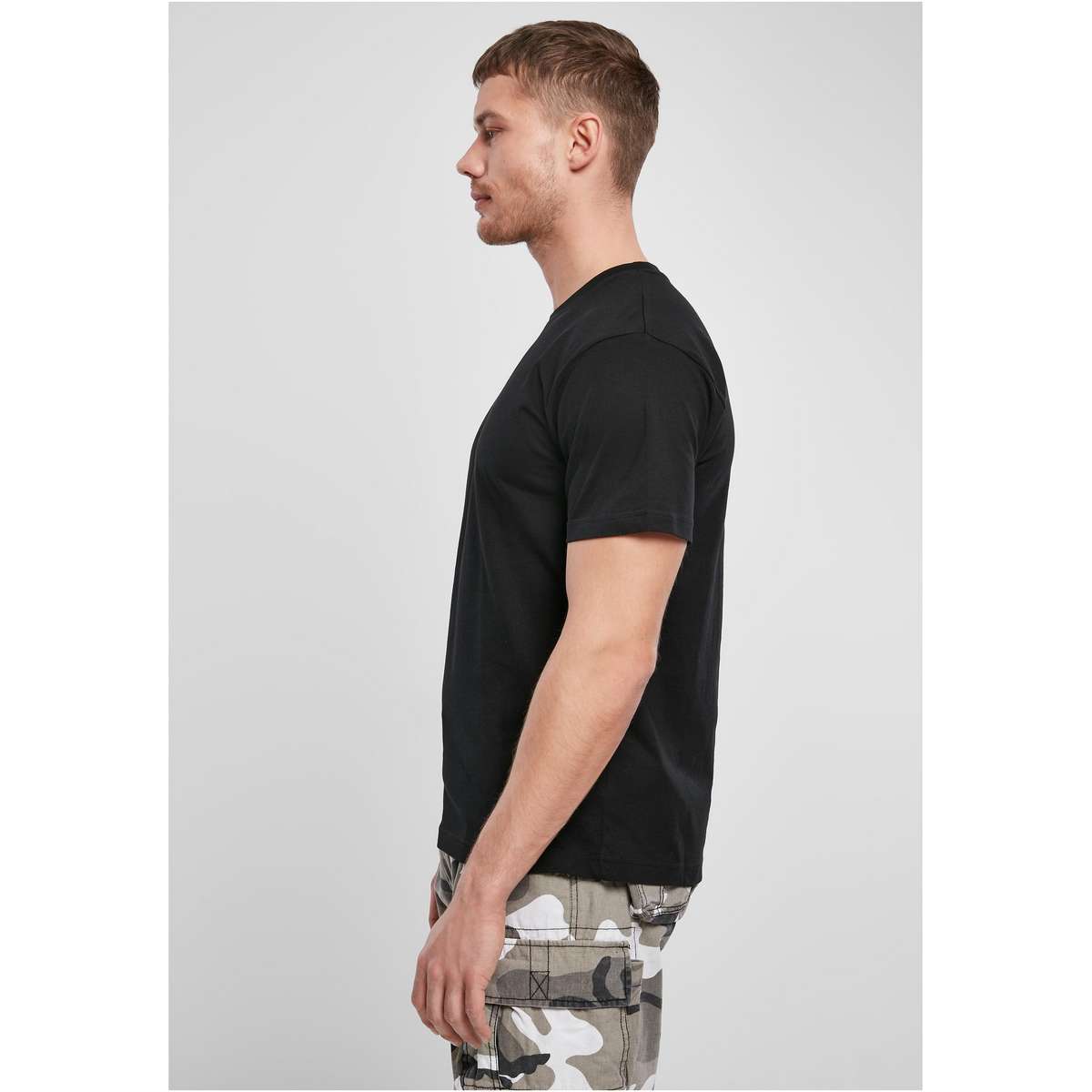 BRANDIT MEN’S REGULAR FIT COTTON TSHIRT BD4200 BLACK