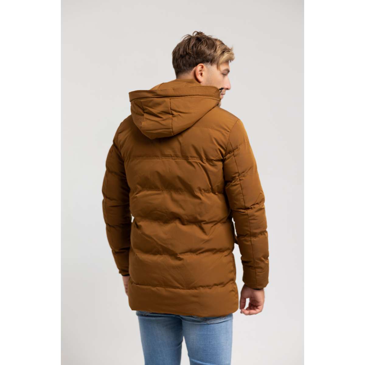 MANAGER MEN’S REGULAR FIT POLYESTER ΜΠΟΥΦΑΝ PUFFER BROWN