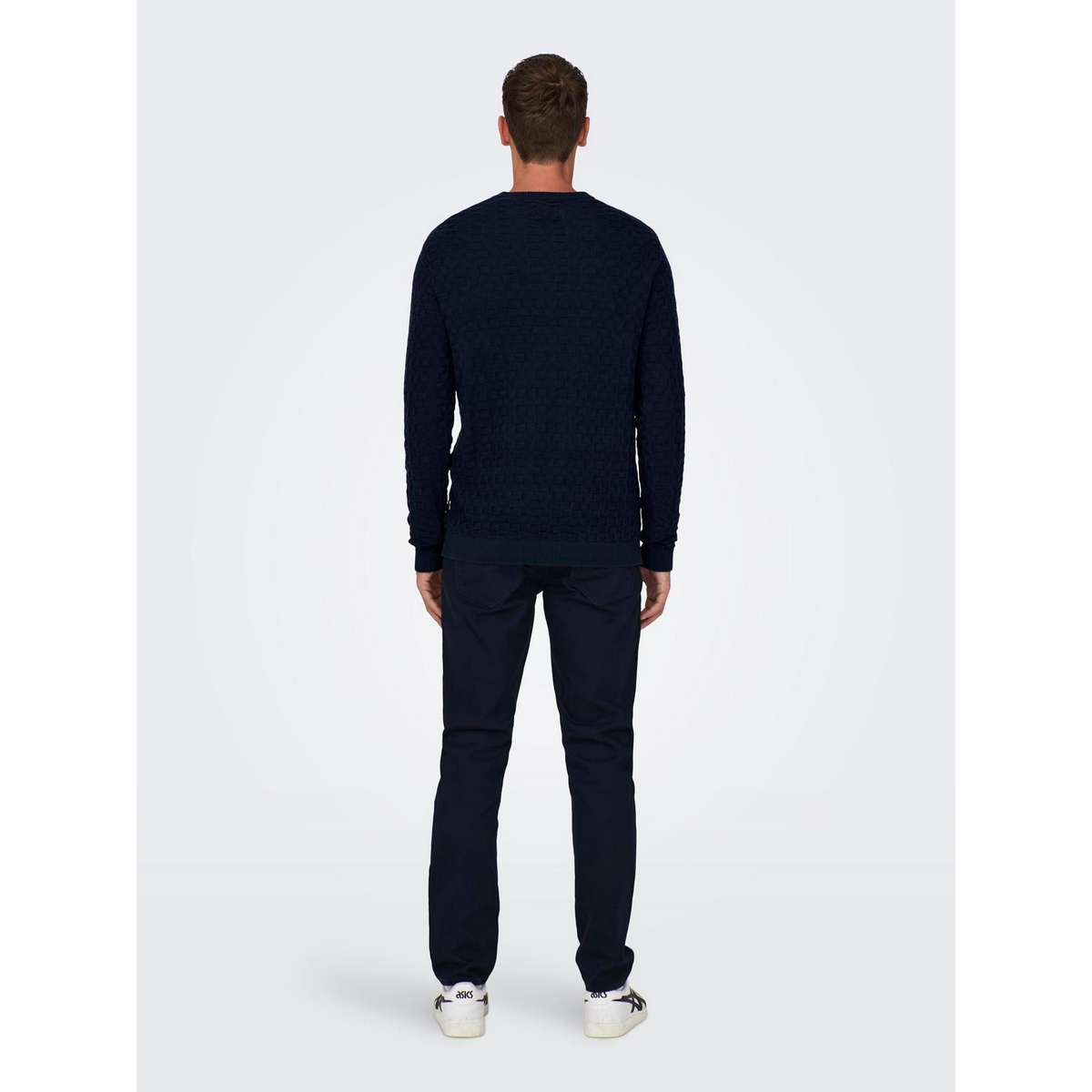 ONLY & SONS CREW NECK PULLOVER 22026559 DARK NAVY - Μπλε - XXL