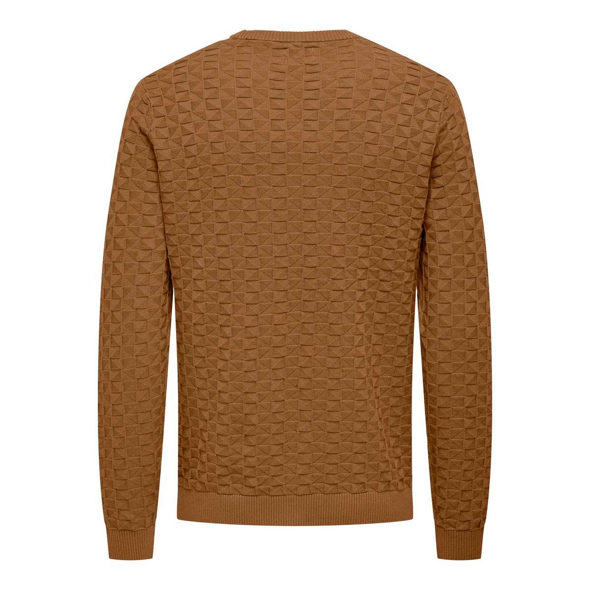 ONLY & SONS MEN΄S REGULAR FIT COTTON CREW NECK PULLOVER 22026559 RUBBER