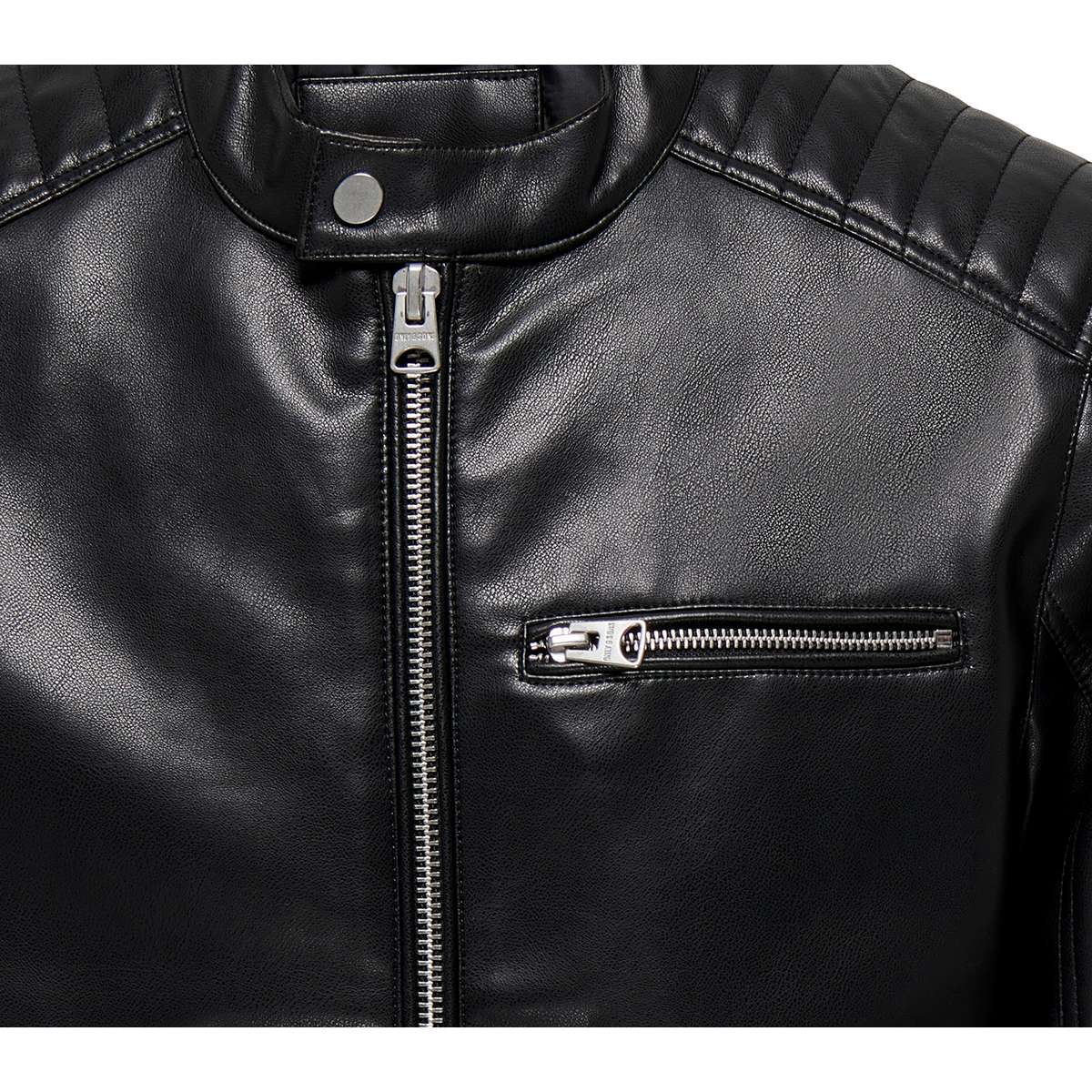 ONLY & SONS MEN΄S REGULAR FIT FAUX LEATHER RACER 22029646 BLACK