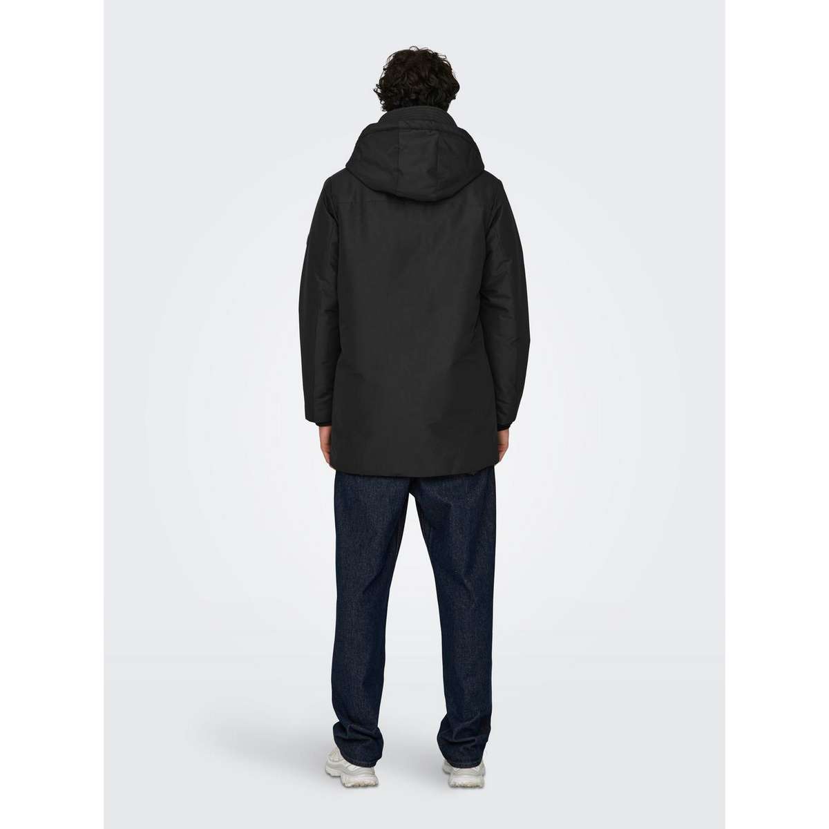 ONLY & SONS MEN΄S REGULAR FIT POLYESTER PARKA BLACK