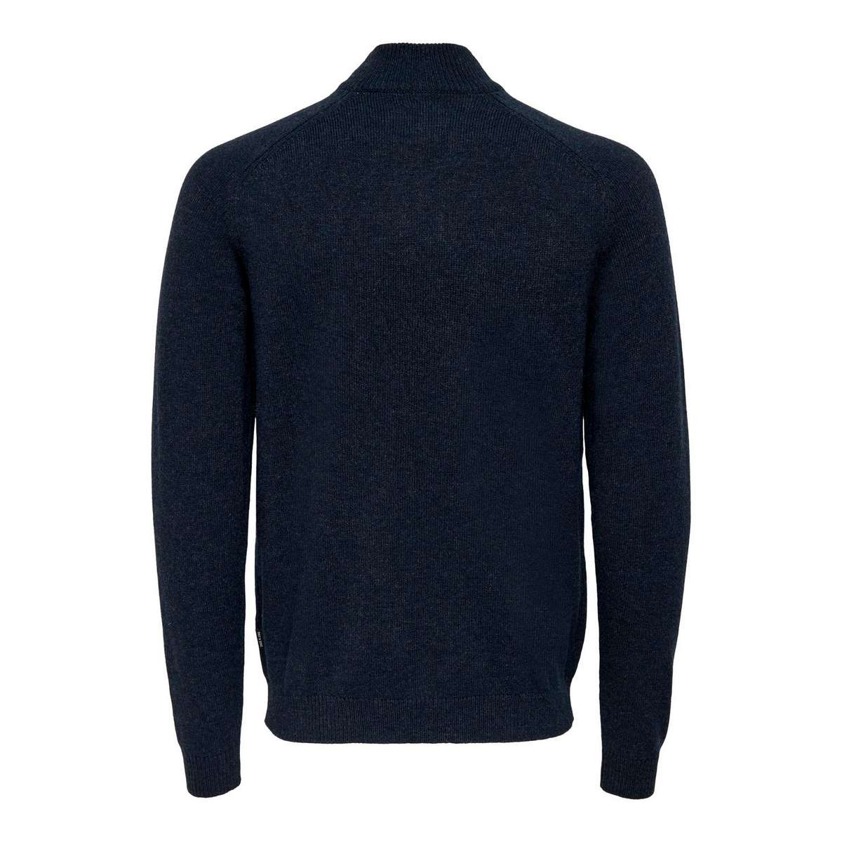 ONLY & SONS MEN΄S REGULAR FIT EDWARD WOOL HALF ZIP KNIT 22023340 DARK NAVY