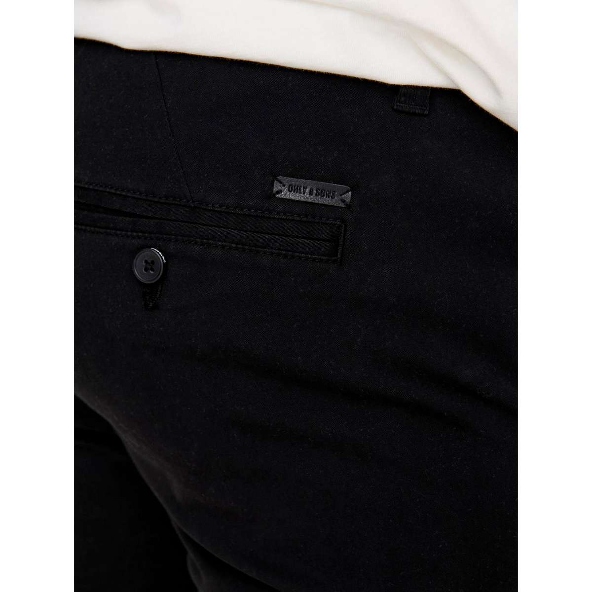  ONLY AND SONS MEN΄S SLIM FIT COTTON MARK LUCA LIFE 0032 PANT NOOS 22028144 BLACK