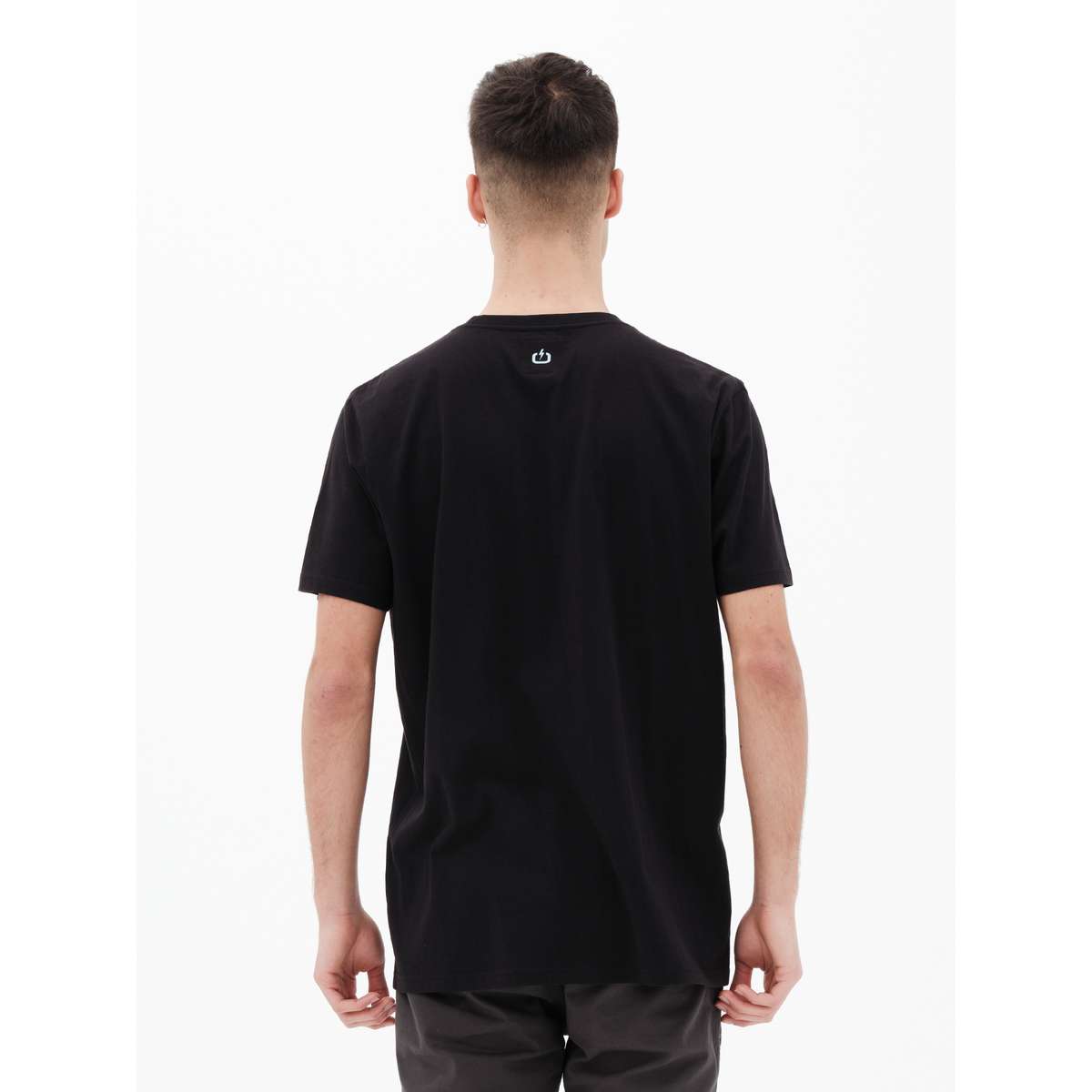 EMERSON MEN΄S REGULAR FIT COTTON ΄PROTECT OUR OCEANS΄ T-SHIRT 221.EM33.19-BLACK