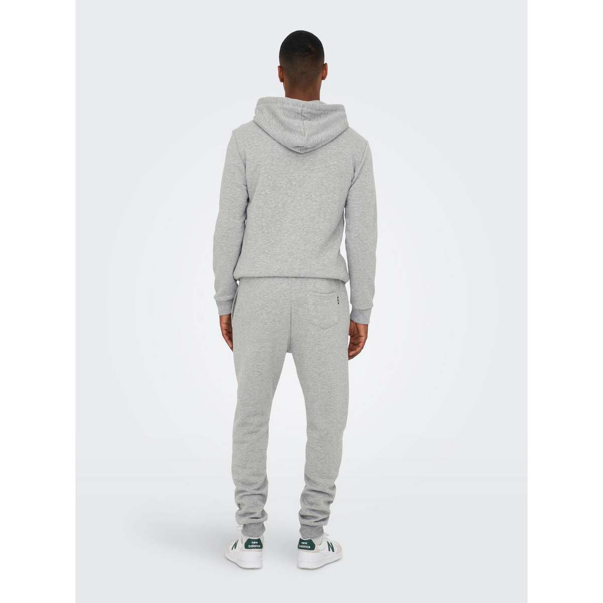 ONLY & SONS MEN΄S REGULAR FIT COTTON SWEATPANTS 22018686 GREY / LIGHT GREY MELANGE