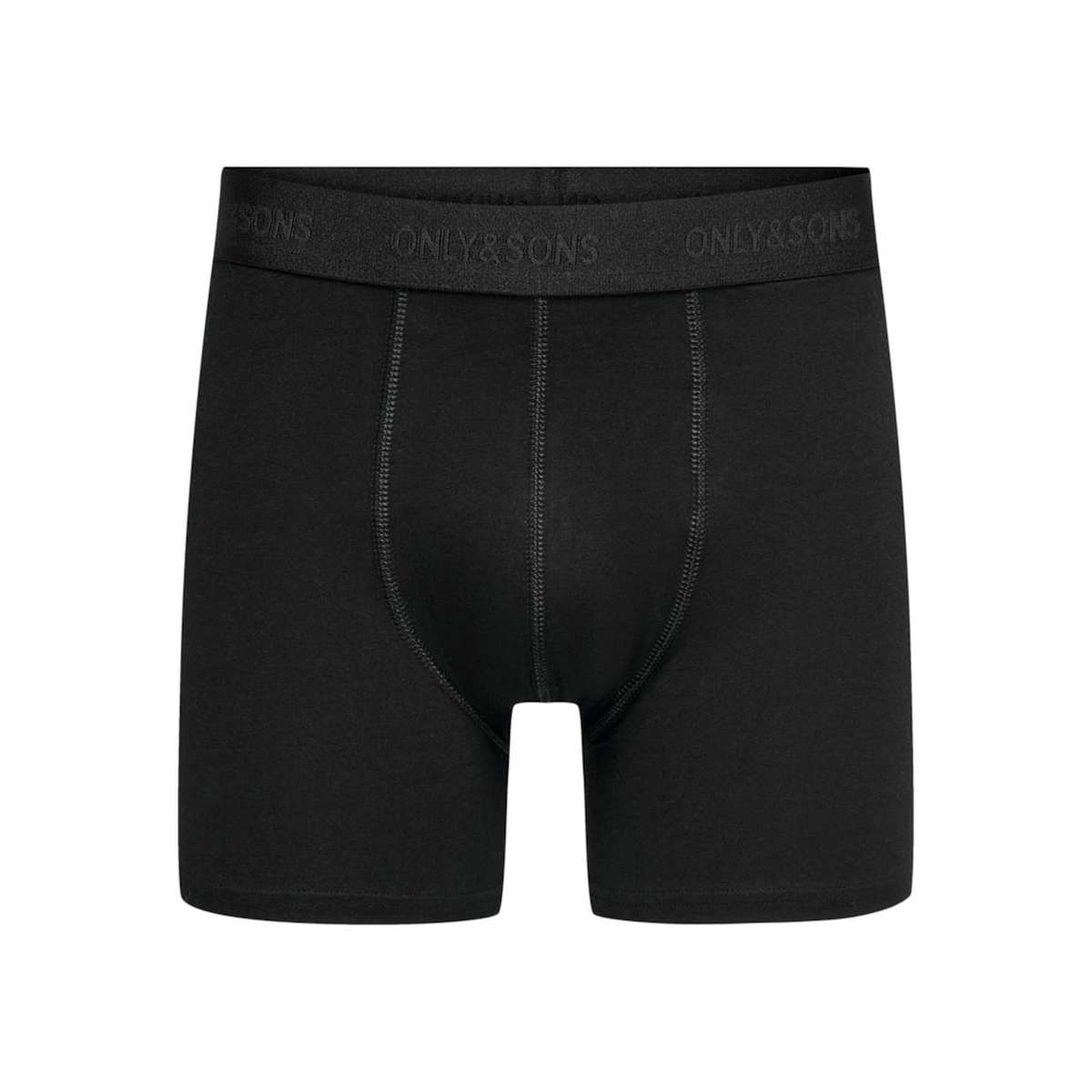 ONLY & SONS MEN΄S REGULAR FIT COTTON SOLID BLACK BOXER 3PACK 22028589 