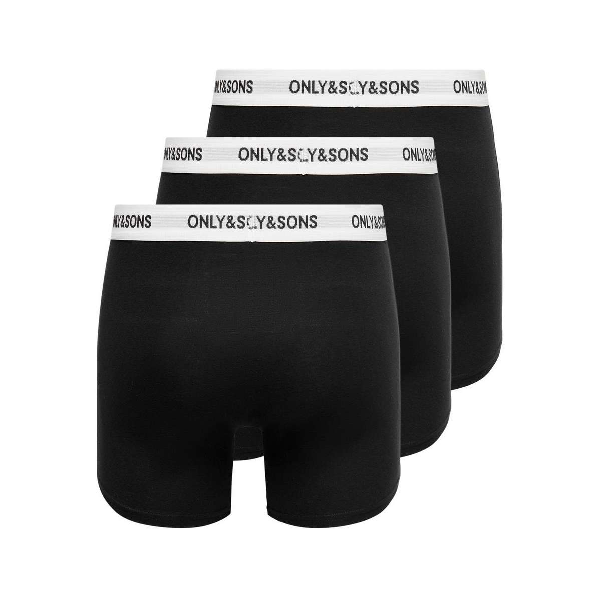 ONLY & SONS MEN΄S REGULAR FIT COTTON BOXER 3PACK BLACK / WHITE