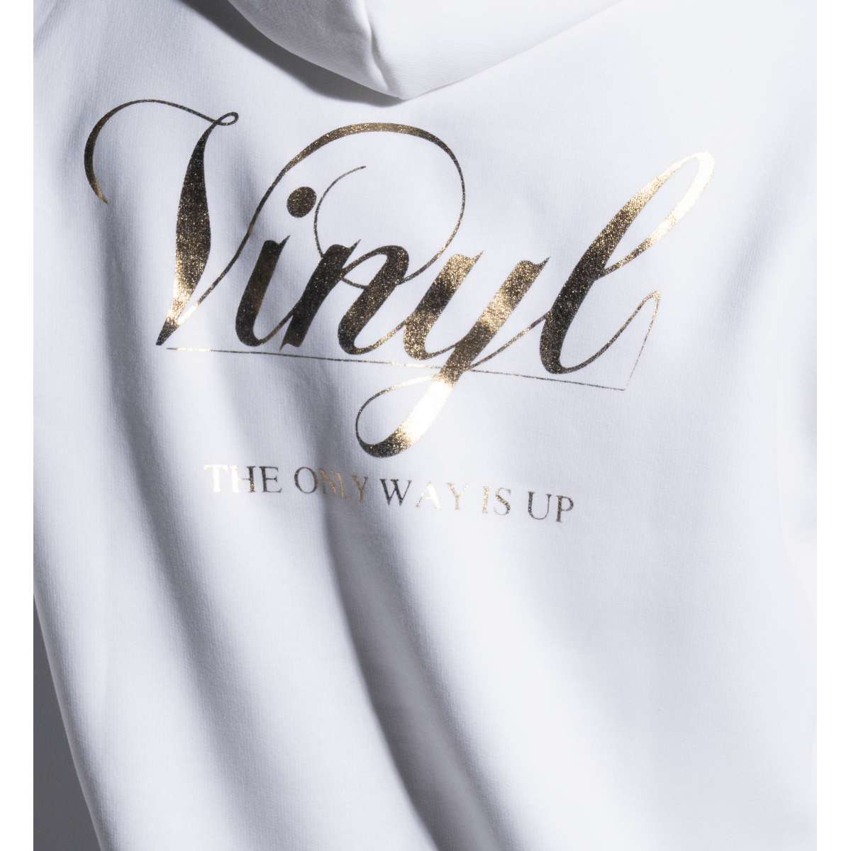 VINYL ART CLOTHING MEN΄S REGULAR FIT COTTON FOIL PRINT HOODIE WHITE