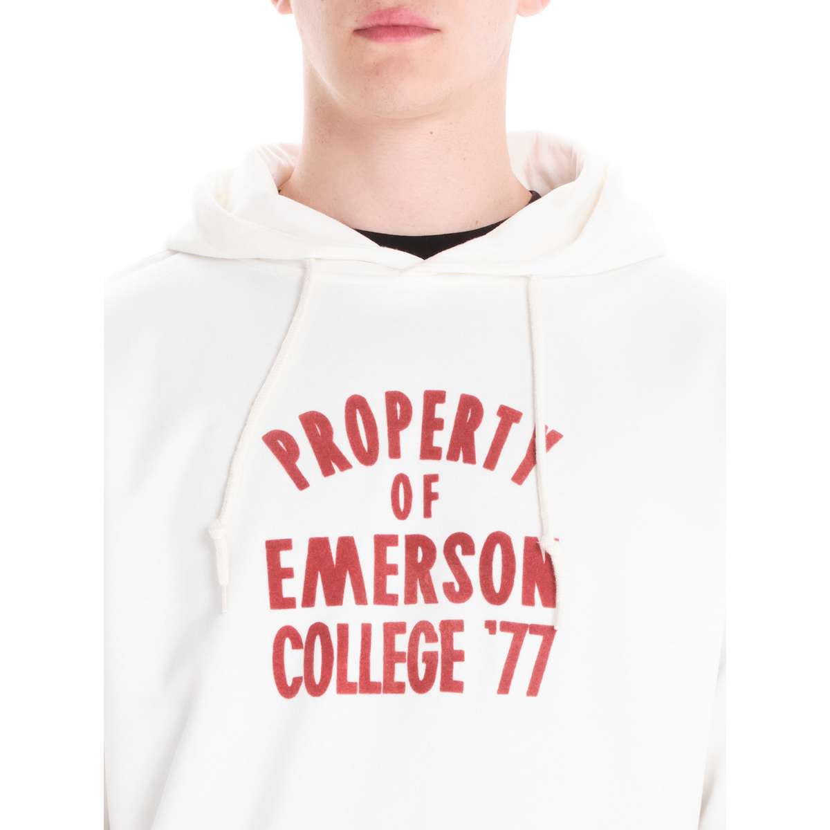 EMERSON MEN΄S REGULAR FIT COTTON SWEATSHIRT HOODIE 242.EM20.26 OFF WHITE