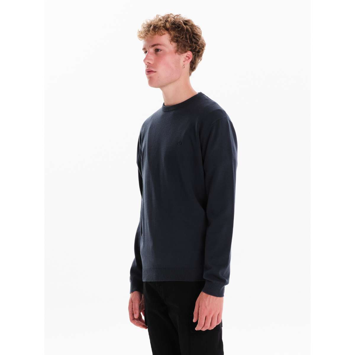 EMERSON MEN’S REGULAR FIT COTTON KNIT SWEATER 242.EM70.90 PETROL - Πετρόλ - XL