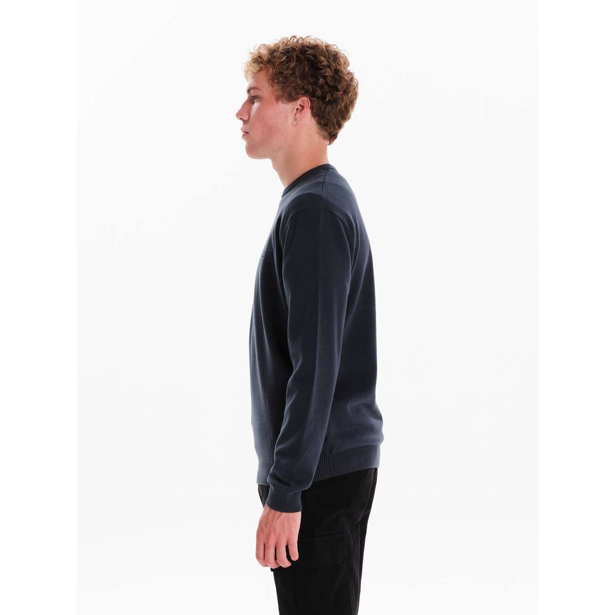 EMERSON MEN’S REGULAR FIT COTTON KNIT SWEATER 242.EM70.90 PETROL - Πετρόλ - XL