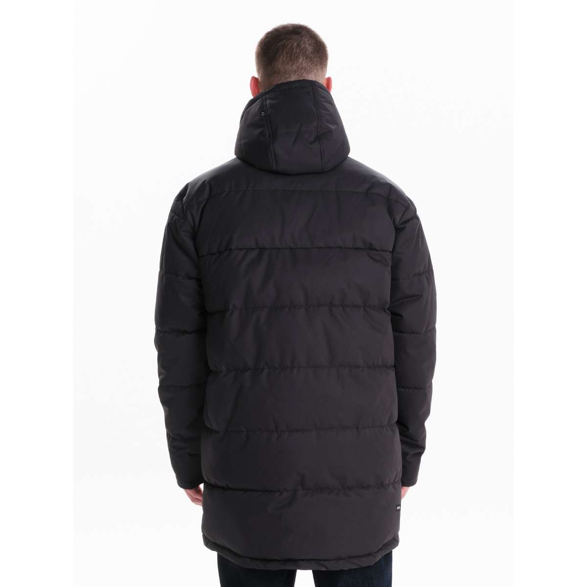 EMERSON MEN΄S REGULAR FIT POLYESTER HOODED PUFFER JACKET 242.EM10.68 BLACK