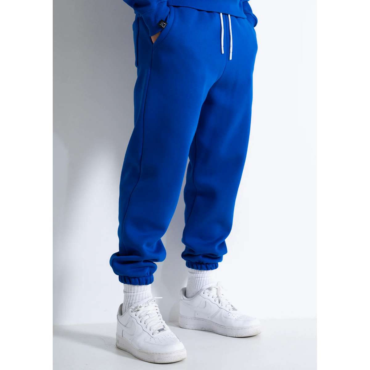 VINYL ART CLOTHING MEN΄S REGULAR FIT COTTON NEEDLECRAFT LOGO SWEATPANTS BLUE
